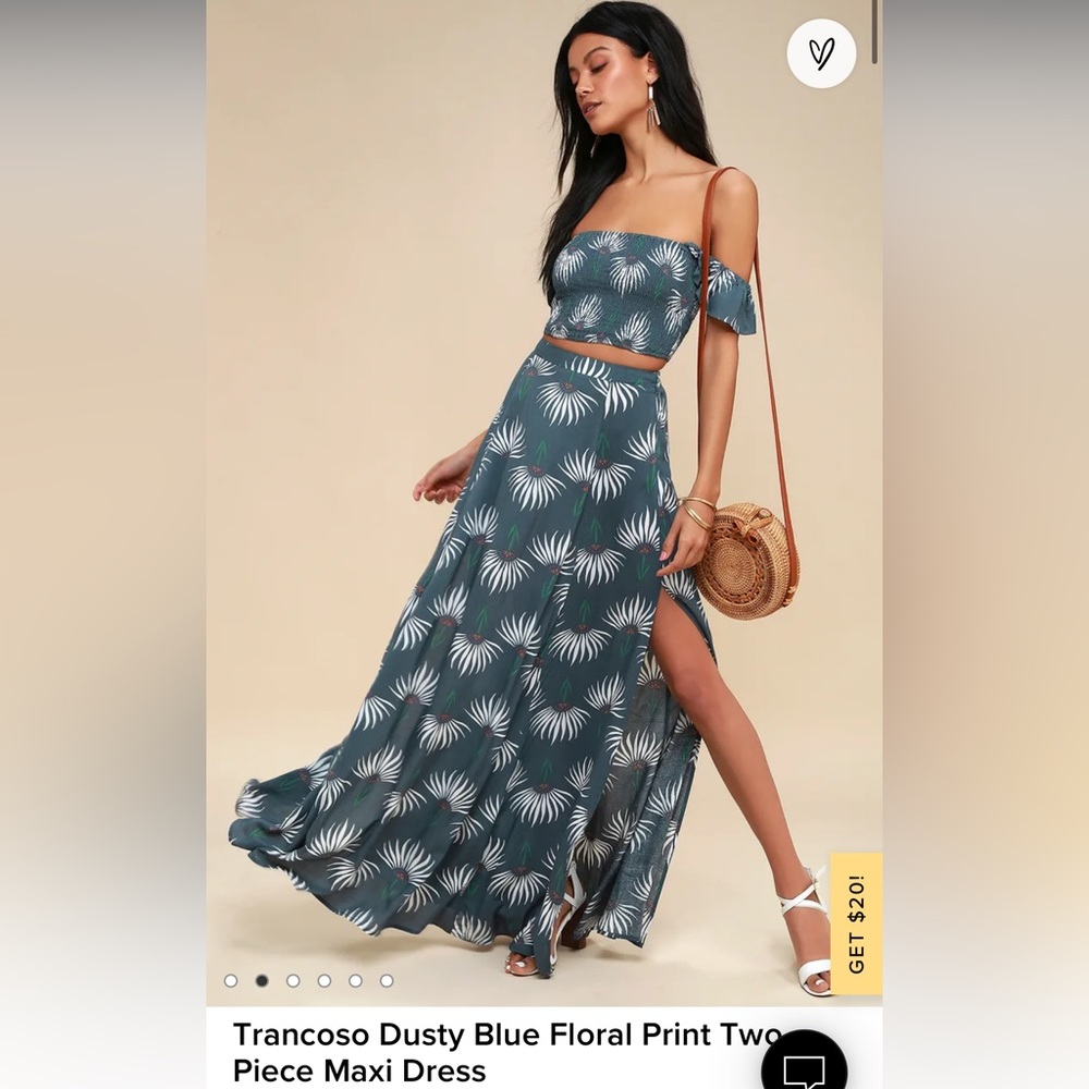Trancoso two piece maxi dress
